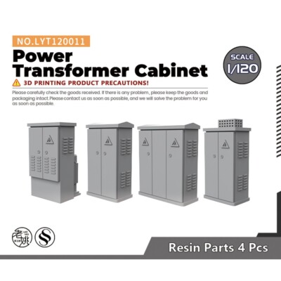 Yao's Studio LYT120011 1/120 Power Transformer Cabinet Railroads Display Prop