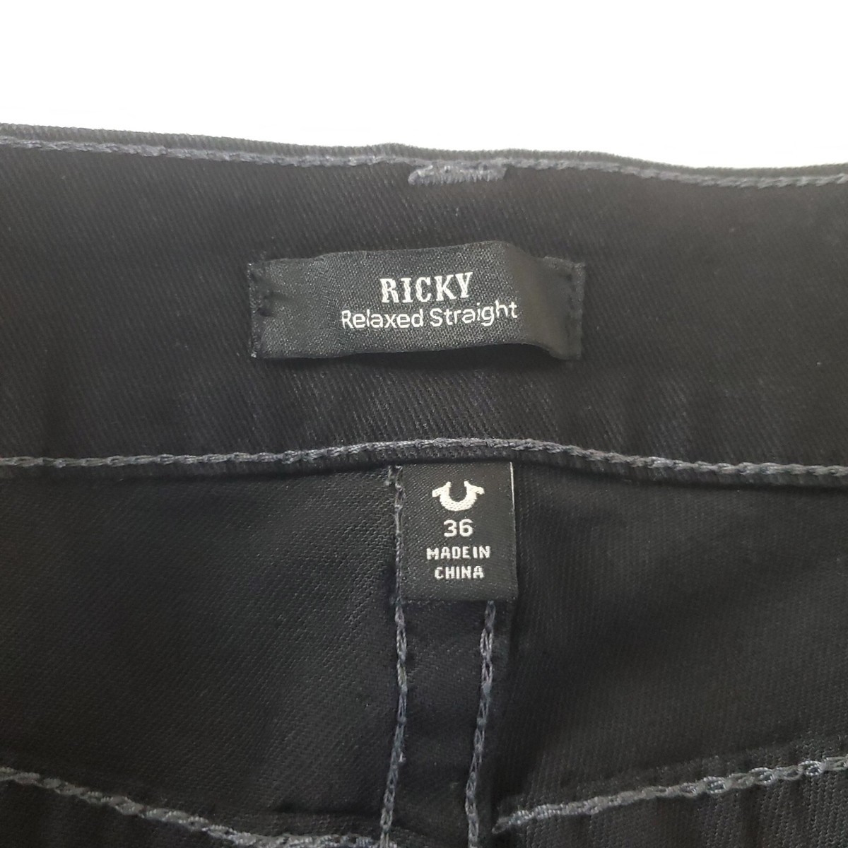 True Religion Ricky Flap SN Relaxed Straight Black True Religion Ricky Flap SN Relaxed Straight Black