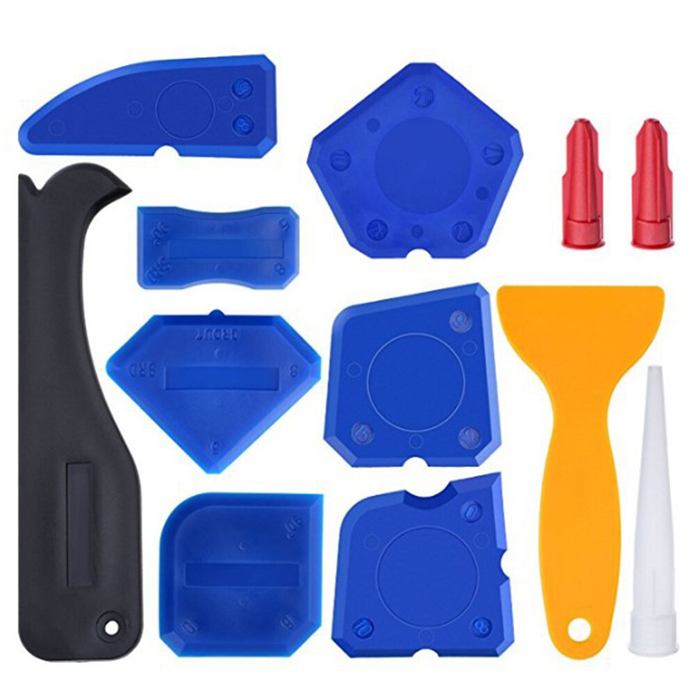 12Pcs Spreader Profiling Applicator Tile Grouting Tool Kit Silicone