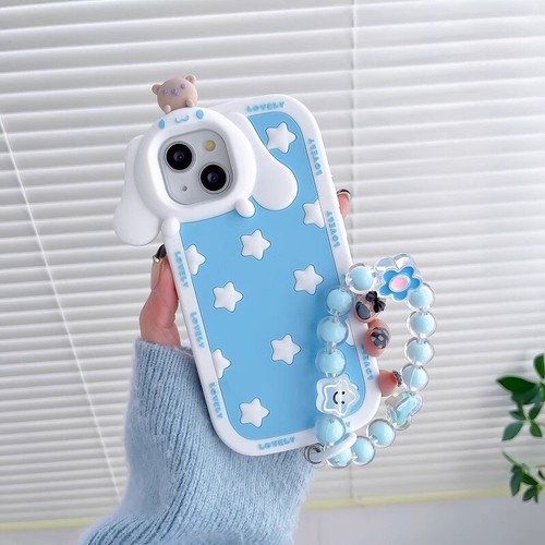Cartoon Cinnamoroll Silicone iPhone 12 13 14 Pro Max Protective Case Phone Cover - Picture 15 of 18