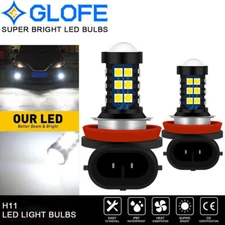 GLOFE LED Fog Light Bulb H11 H16 H8 H9 Cool White 6000K 2000LM Hi Power 3030SMD