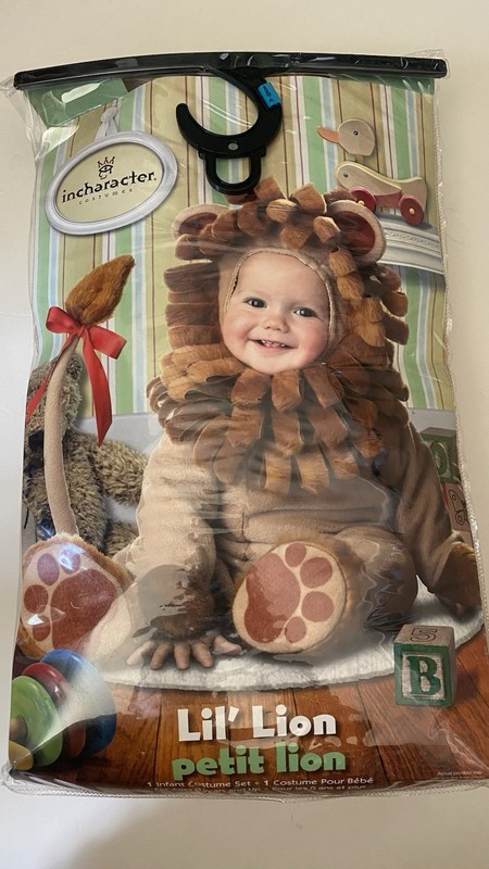 InCharacter Lil' Lion Costume 18-24 Months Large New Halloween African Animal