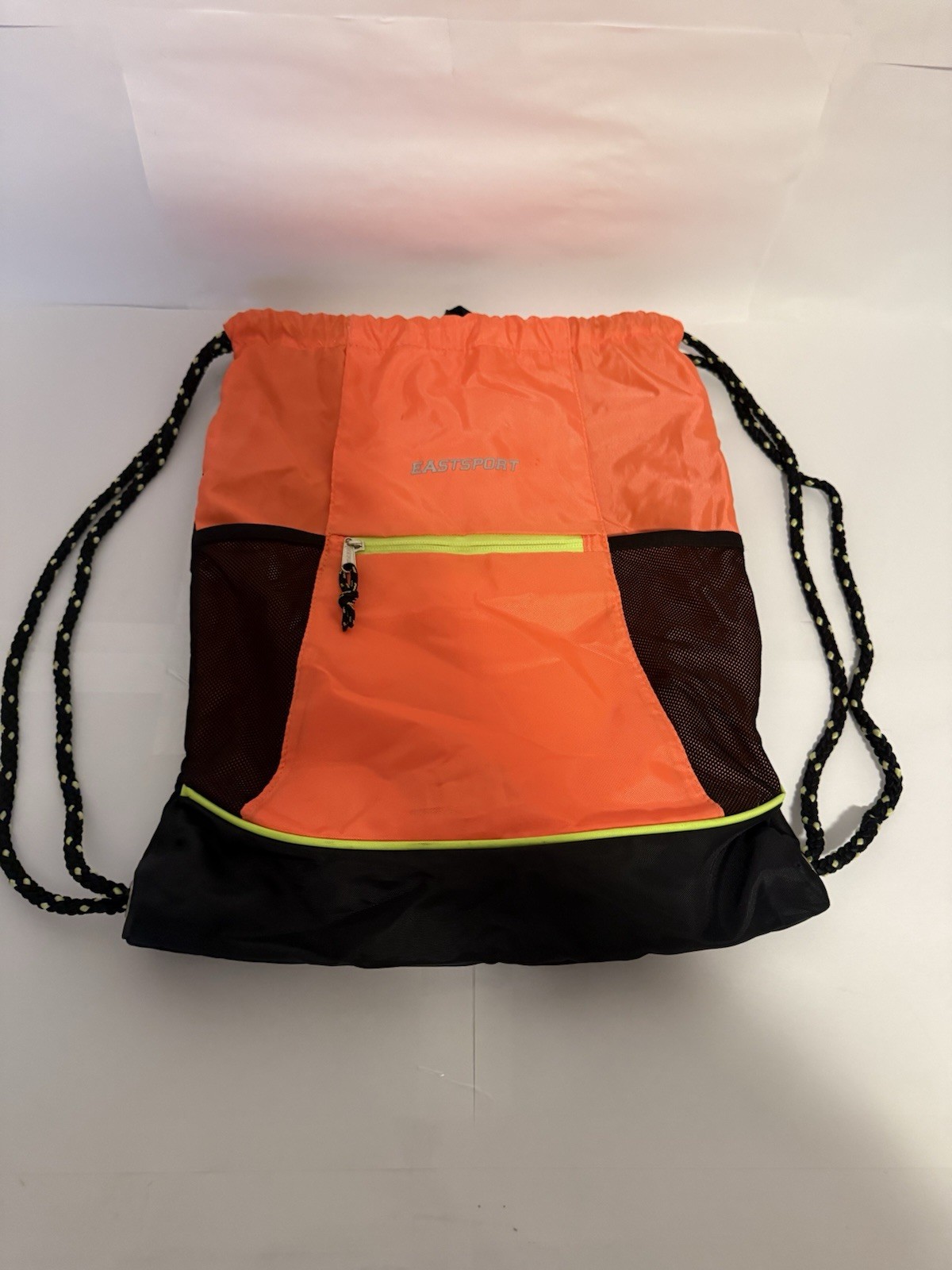 Eastsport Drawstring Backpack Front Zip Pocket Me… - image 1