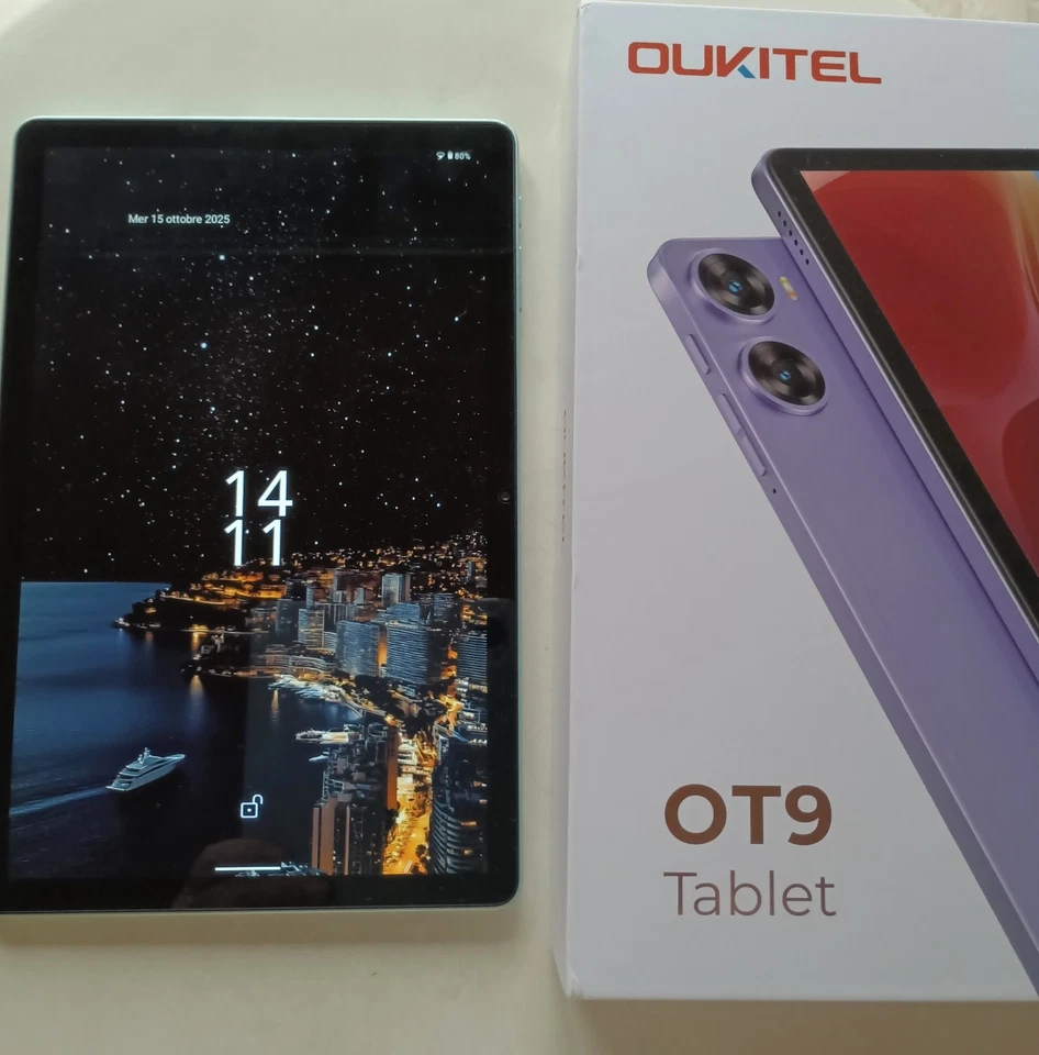 Oukitel OT9 Tablet Wifi 11 pollici 128 Gb 16 (4+12) Ram con cover colore verde - Immagine 4 di 4