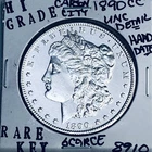 1890 CC MORGAN SILVER DOLLAR HI GRADE GENUINE U.S. MINT RARE KEY COIN 8910