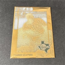 Topps Gallery of Heroes Nolan Ryan #207 Gold Parallel Insert /307 Texas Rangers