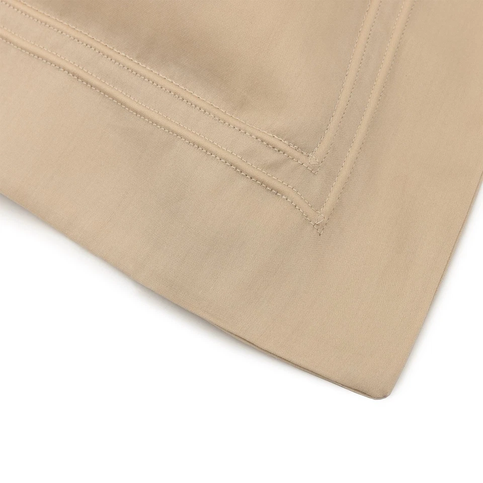 NUEVO CON ETIQUETAS $140 Yves Delorme Paris Triunfo Algodón Satén UN EURO Pillowsham Dune Foto 2 de 4