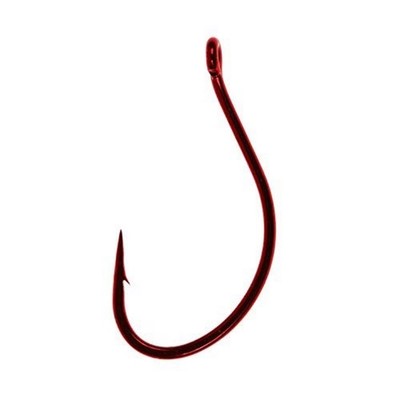 gamakatsu split shot drop shot hook size 4 japan hooks 25 per pack 50308-25 RED