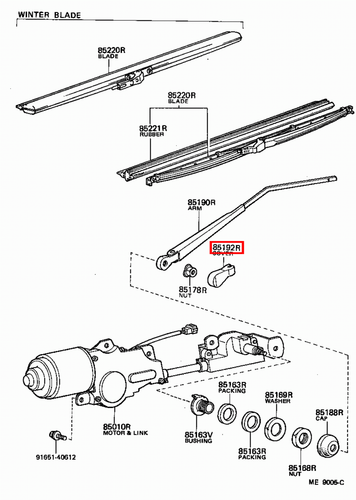 Genuine LandCruiser 45 40 Series FJ BJ Windscreen Wiper Dust End Cover Set of 2 - Picture 16 of 18