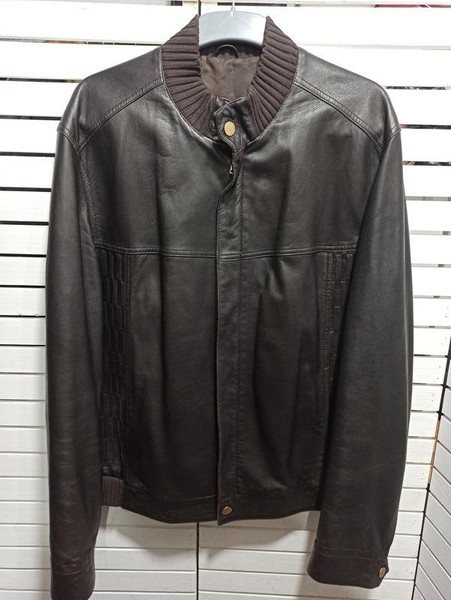 Men Ermenegildo Zegna Jacket Brown Leather 56