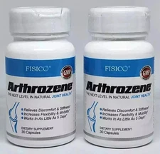 2Pac Fisico Arthrozene Natural Joint Health Supplement 30 Capsules New Exp 05/27