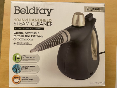 Beldray Dampfreiniger 10 in 1 250ml Wassertank chemiefreier Oberflächenreiniger