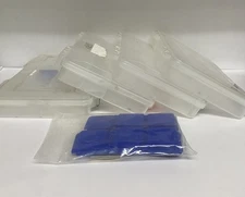 Lot Of 4 Plano Fishing Tackle Divider Cases With Latches And Spacers Used