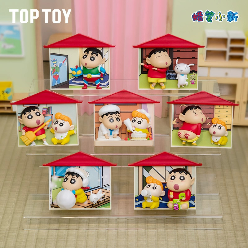 Toptoy Crayon Shin-chan Nohara Family Series Caja Ciega Confirmada Imanes de Nevera