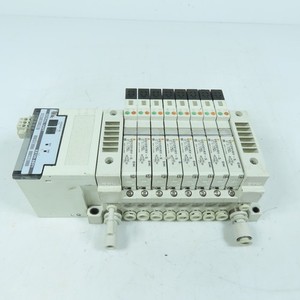 SMC VQ1201RY-5 EX120-SSY1 Solenoid Valve Manifold 8-Station 24VDC Serial Unit