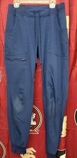 Used Heartsoul Navy Blue Jogger Scrub Pants Women Small