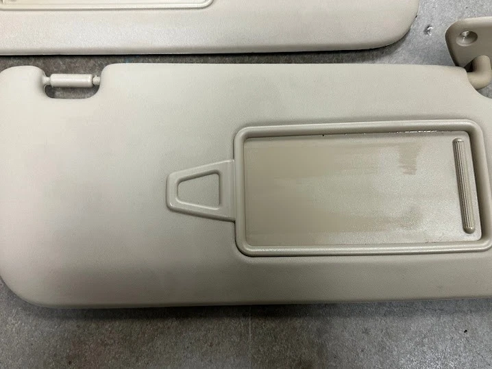 2007-2010 Hyundai Elantra Driver & Passenger Side Sun Visor Pair Tan Brown Vinyl Foto 4 de 4