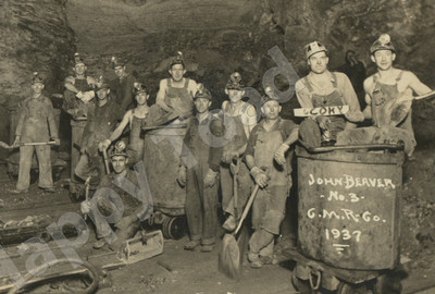 c1930s - John Beaver No.3 G.M.R.Go. Coal? Miners Mining Photo -EP1G