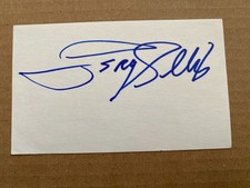 LeRoy Ellis signed index card NBA player Lakers Sixers