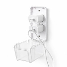 Bates- Baby Safety Outlet Cover Box, Transparent Door, Baby Proof Outlet Covers,