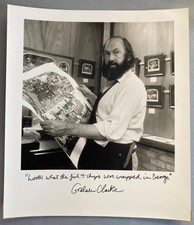 Graham Clarke, Artist, Print Maker, SIGNED photograph, circa 1986