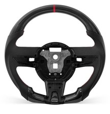 Carbon Fiber Steering Wheel For Chevrolet Camaro 2010-2013 Red Center Stripe Carbon Fiber Steering Wheel For Chevrolet Camaro 2010-2013 Red Center Stripe