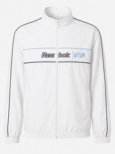 Reebok Kinder Trainingsjacke wei&szlig; JXL 164cm Full Zip Sportjacke Neu mit Etikett Vintage Y2K