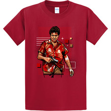 NEW RETRO KINGS x SWOD SCARFACE ROCKSTAR RED Tee Shirt SMALL-4XLARGE MADE IN USA
