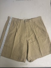 Arnold Palmer Khaki Golf Shorts 8” Inseam Mens 36 100% Silk
