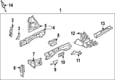 Genuine Nissan Outer Rail G5131-7BAMA