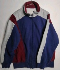 Vintage 80s Usa Olympic JCPenney Red Blue Gray Sweatshirt Track Jacket Cut Tag
