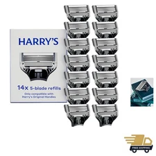 German Engineered 14 Count Razor Blade Refills for Close and Comfortable Shaving