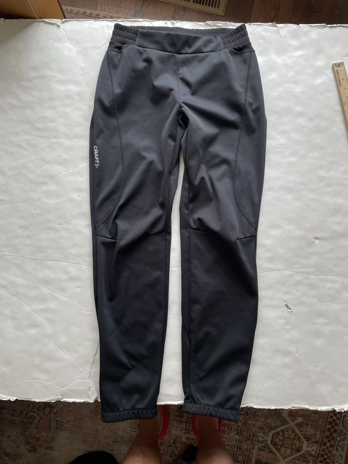Craft Women's Force Pants Size Large Black Softshell Nordic Skiing XC Ski Pants