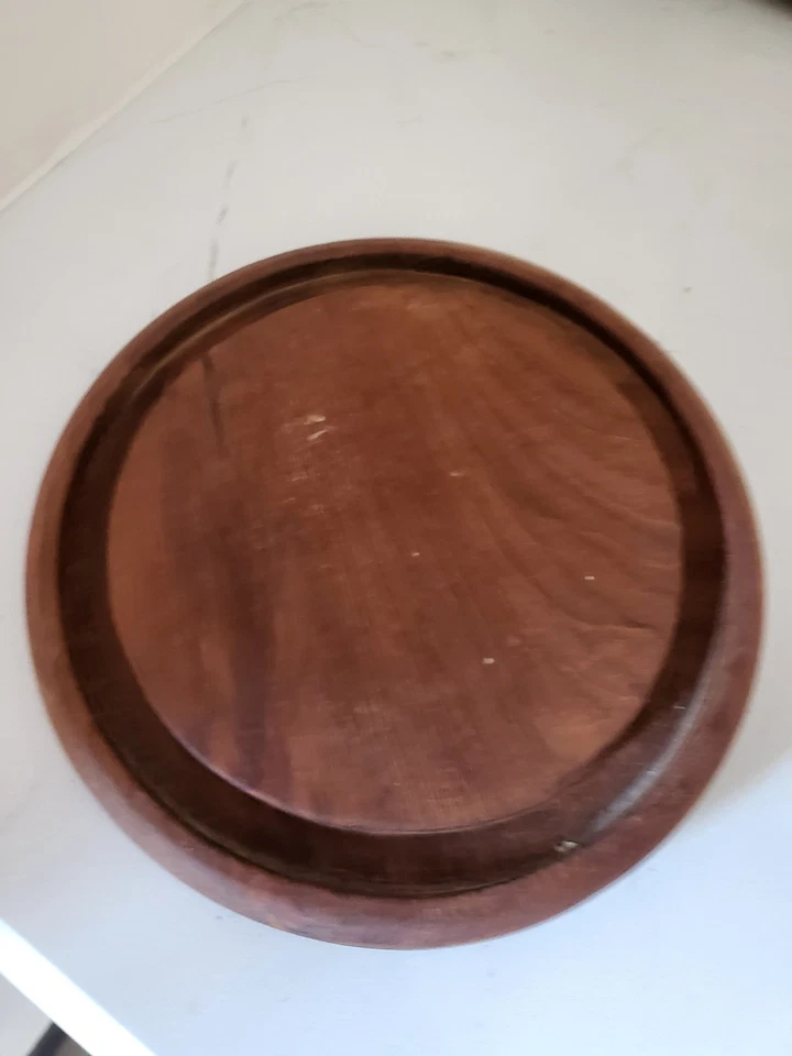 VTG Goodwood Teak Wood Good Cheese Board Tray with Glass Dome Desserts Ball  - Image 3 of 4