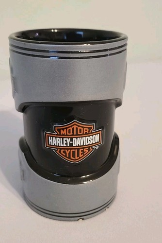 HARLEY DAVIDSON HD CYLINDER 12 OZ CERAMIC RELIEF MUG 5”x 3”