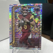 Topps Chrome 2025 Jayden Daniels Pulsar #295 Washington Commanders