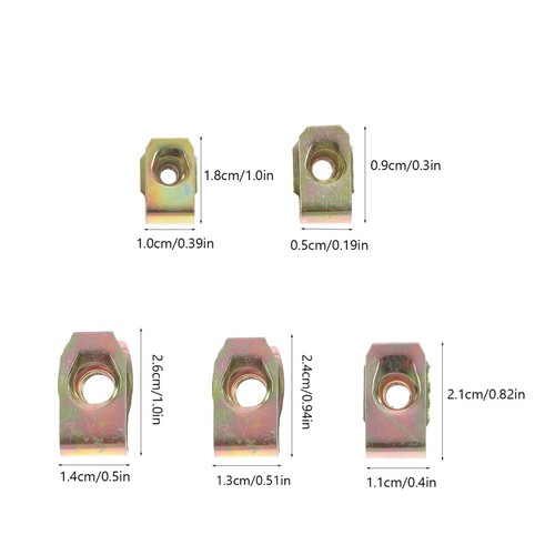 60 Pcs Automotive Body Parts Car Retainer Clips Set Automobile Clamp Nut - Bild 5 von 10