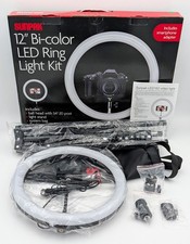 Sunpak 12 Bi-color Led Ring Light Kit - Vl-led-162-12rl -- New In Open Box