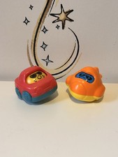 Vintage 1997 Fisher Price Roll A Round Toy Car  Plane Bundle Set Roller