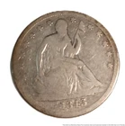 1843 Seated Liberty United States Silver Half Dollar Coin