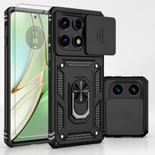 For Motorola Edge 2025 Case,With Camera Lens Cover HD Screen Protector, Military