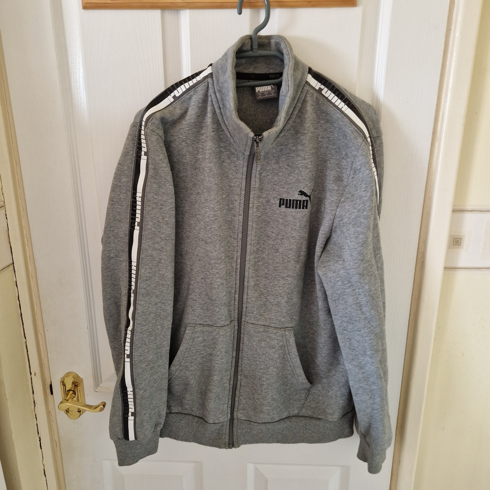 Puma Bomber Jacket with Bold Arm Design in Medium Size-image
