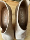 Womens Calvin Klein Nastassia Peep Toe Open Side Boots, Desert Sand Size 7.5 — photo 5