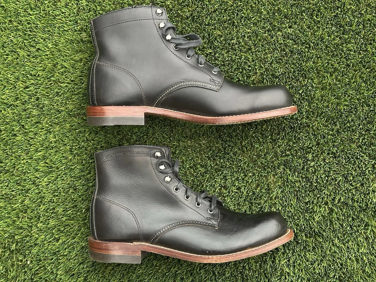 Wolverine 1000 Mile Men’s Black Chromexcel Boots 9.5 US Wolverine Original 1000 Mile Boot - Duvall - Black (W40042  main image 4