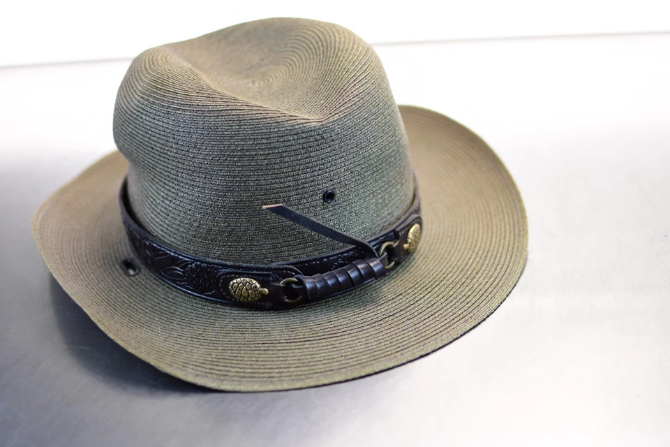 Sombrero de Paja Campaña Guardabosques Servicio de Parques Nacionales Stratton USNPS de Colección 6 5/8 Foto 2 de 4