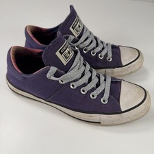 Converse All Star Women's Purple Canvas Low Top Sneakers US 8 EU 39 Glitter