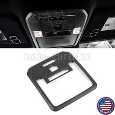 Black Wood Grain Reading Light Lamp Frame Cover Trim For Toyota Tacoma 2024