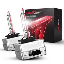 Torchbeam D1S HID Bulbs, 6000K Cool White, 150% Lighting Distance, Xenon