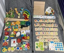 PlanToys Lot Wood, Montessori, Educational, Sensory, Building, Puzzle, Play, Toy