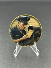 🔥💥USPS Stolen Challenge Coin 💥🔥  Only 100 Of These We’re Made. 2” 